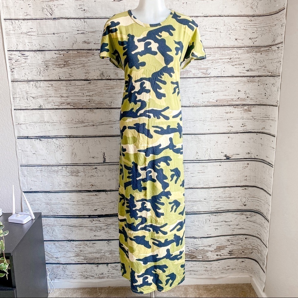 LuLaRoe Maria Maxi dress camo